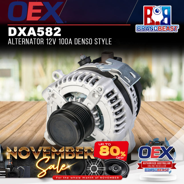 OEX DXA582 Alternator 12V 100A Denso Style
