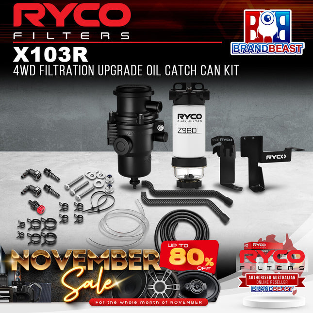 Ryco X103R 4WD Filtration Upgrade Oil Catch Can Kit