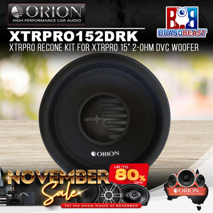 Orion XTRPRO152DRK XTRPRO Recone Kit for XTRPRO 15" 2-Ohm DVC Woofer