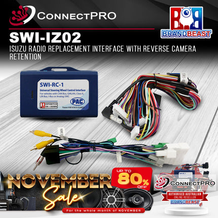 ConnectPRO SWI-IZ02 Isuzu Radio Interface With Reverse Camera Retention