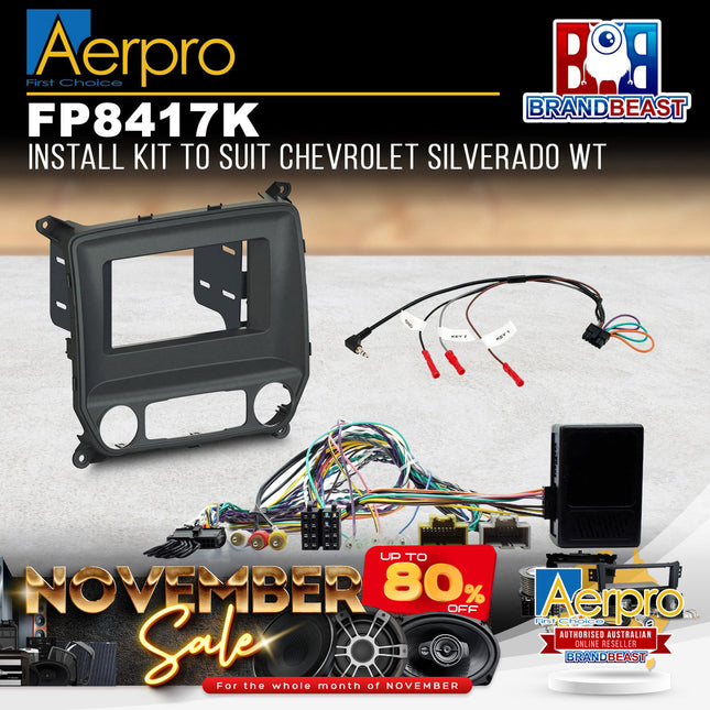 Aerpro FP8417K Install Kit to Suit Chevrolet Silverado