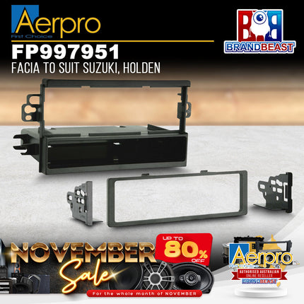 Aerpro FP997951 Single DIN Facia Kit Suit Suzuki/Holden/Daewoo Various Models