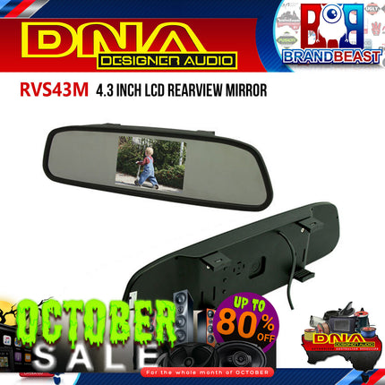 DNA RVS43M 4.3" LCD Rearview Mirror