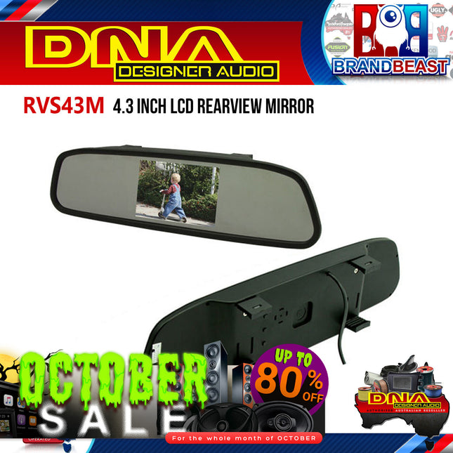DNA RVS43M 4.3" LCD Rearview Mirror