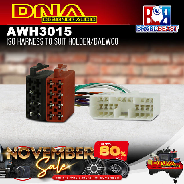 DNA AWH3015 ISO Harness To Suit Holden/Daewoo Vehicles