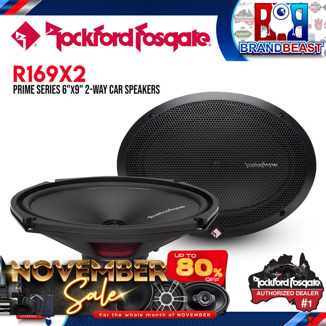Rockford Fosgate R169X2 Prime 6"x9" 2-Way Full-Range Speaker
