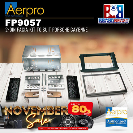 Aerpro FP9057 Double DIN Facia Kit Suit Porsche Cayenne