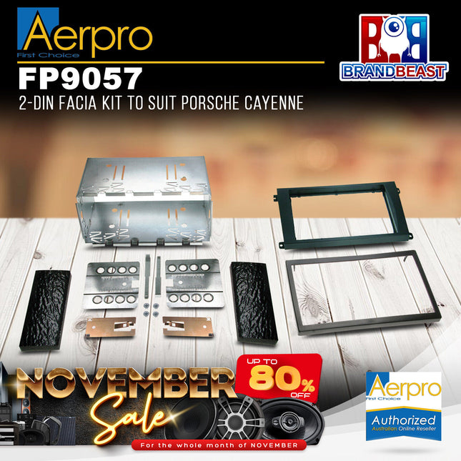 Aerpro FP9057 Double DIN Facia Kit Suit Porsche Cayenne