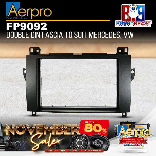 Aerpro FP9092 Double DIN Facia Kit to Suit Mercedes/Volkswagen Vehicles