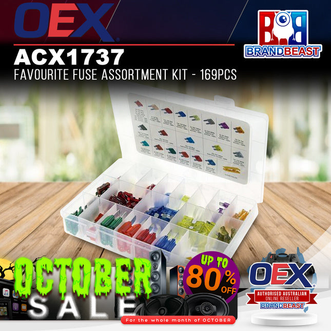 OEX ACX1737 Favourite Fuse Assortment Kit - 169pcs