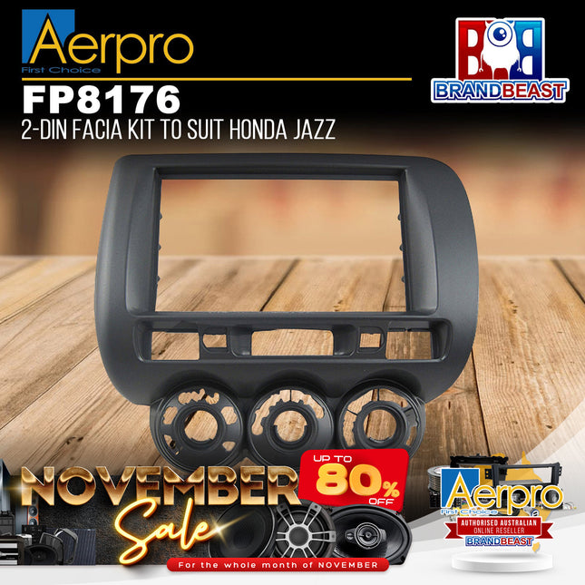 Aerpro FP8176 2-DIN Facia Kit Suit Honda Jazz/Fit 2002-2008 GD