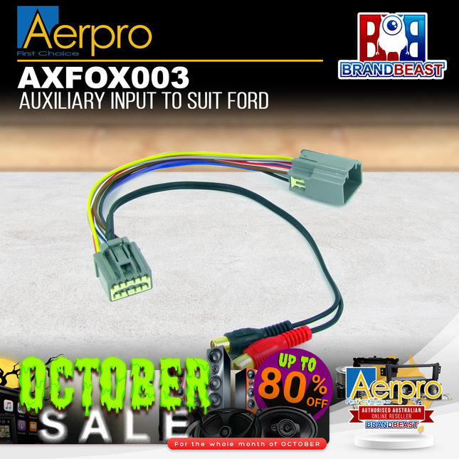 Aerpro AXFOX003 Auxiliary Input To Suit Ford