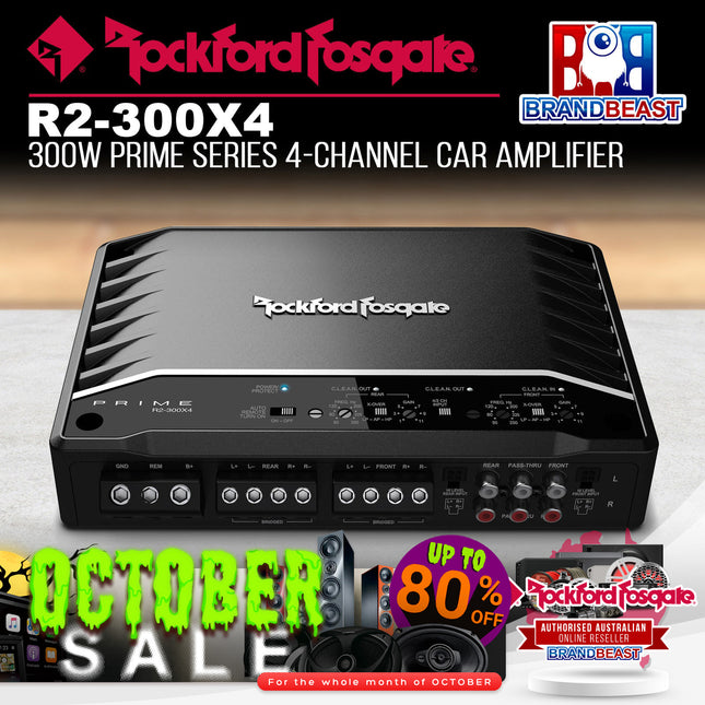 Rockford Fosgate R2-300X4 Prime 300 Watt 4-Channel Amplifier