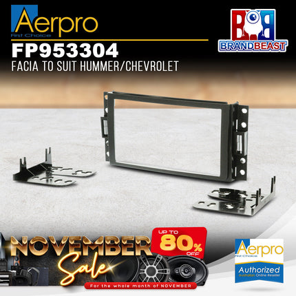 Aerpro FP953304 Double DIN Facia Kit Suit Hummer H3 & Chevrolet Corvette