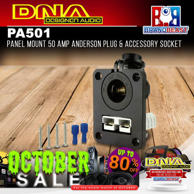 DNA PA501 Panel Mount 50 Amp Anderson Plug & Accessory Socket