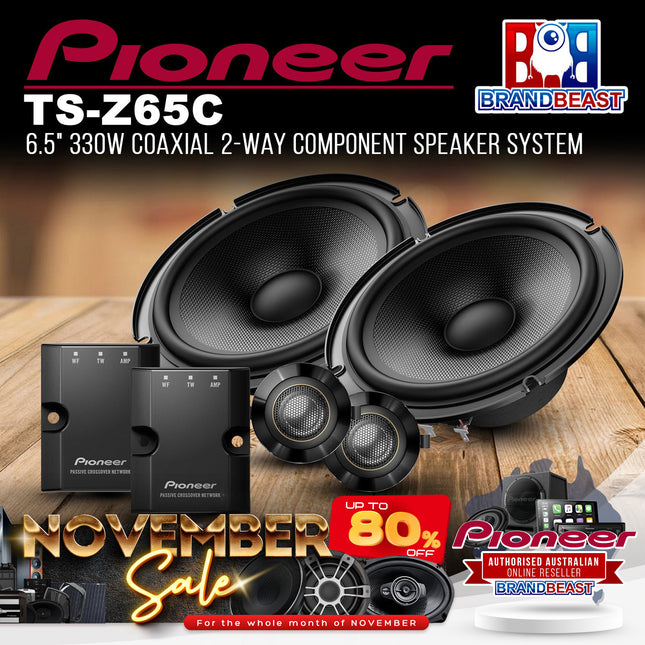 Pioneer TS-Z65C 330W 6.5" Coaxial 2-Way Component Speaker System