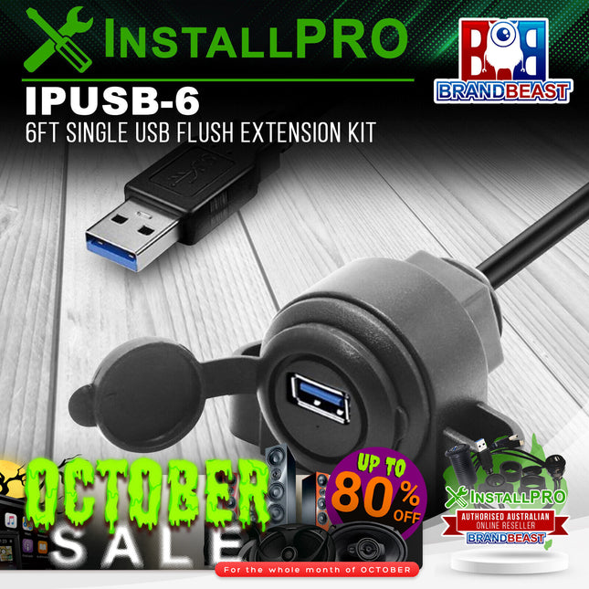 InstallPRO IPUSB-6 6ft Single USB Flush Extension Kit