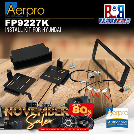 Aerpro FP9227K Single DIN/2-DIN Install Kit to Suit Hyundai Santa Fe CM