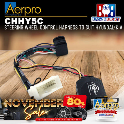 Aerpro CHHY5C Steering Wheel Control Harness to Suit Hyundai/Kia