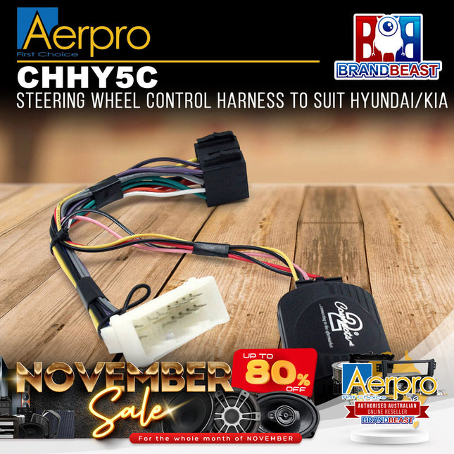 Aerpro CHHY5C Steering Wheel Control Harness to Suit Hyundai/Kia