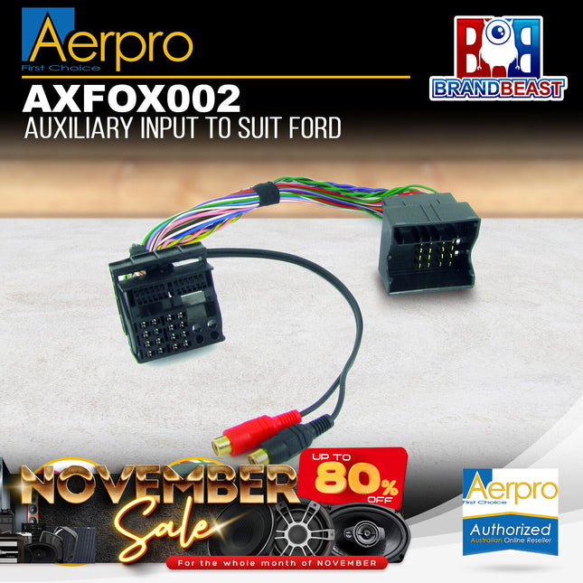 Aerpro AXFOX002 Auxiliary Input To Suit Ford