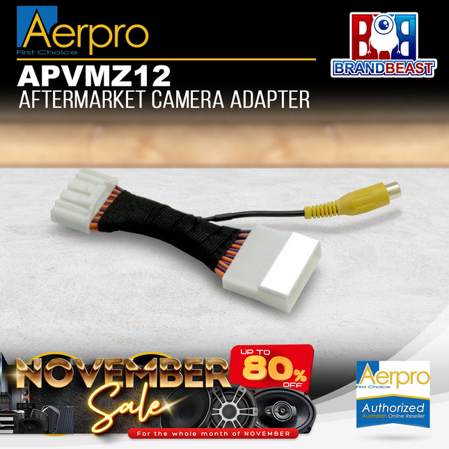 Aerpro APVMZ12 Aftermarket Camera Adaptor to Suit Mazda