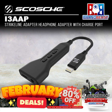 Scosche i3AAP StrikeLine Adapter Headphone Adapter with Charge Port