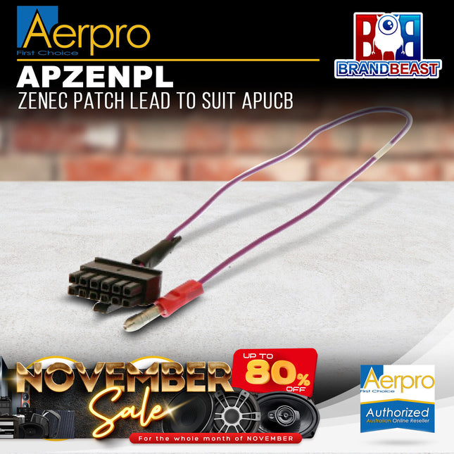 Aerpro APZENPL Zenec Patch Lead to Suit APUCB