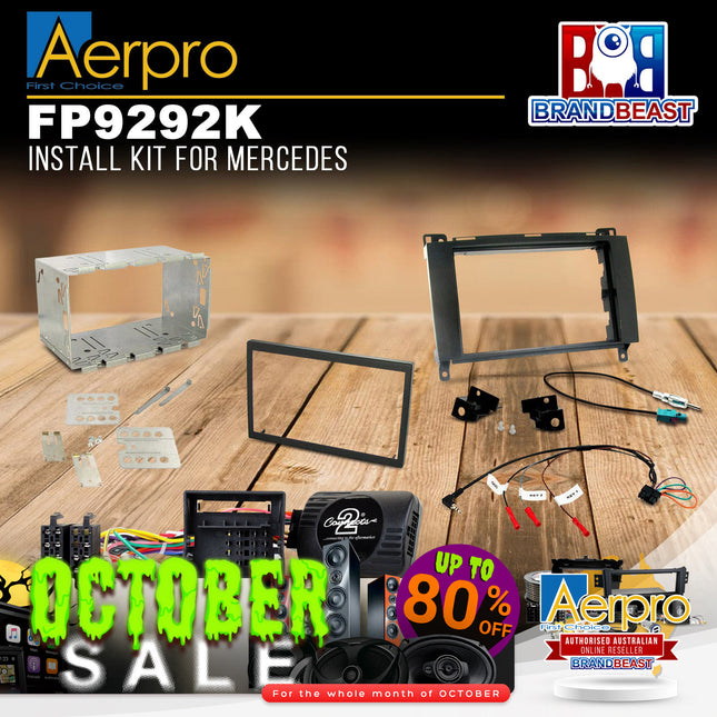 Aerpro FP9292K Double DIN Install Kit Suit Various Mercedes Vehicles