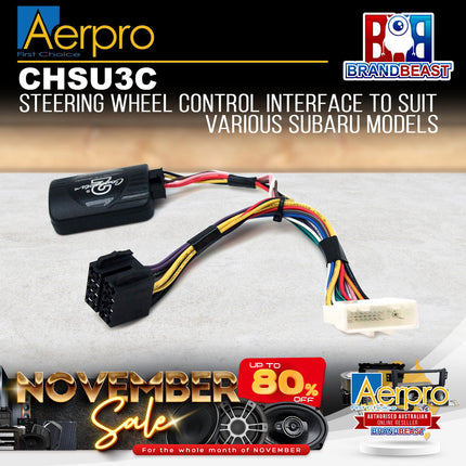Aerpro CHSU3C Steering Wheel Control Interface Suit Subaru Various Models
