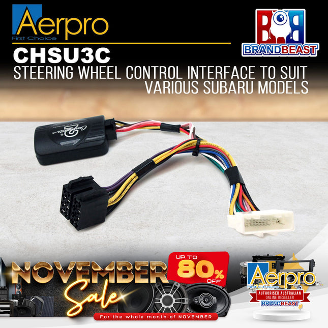 Aerpro CHSU3C Steering Wheel Control Interface Suit Subaru Various Models