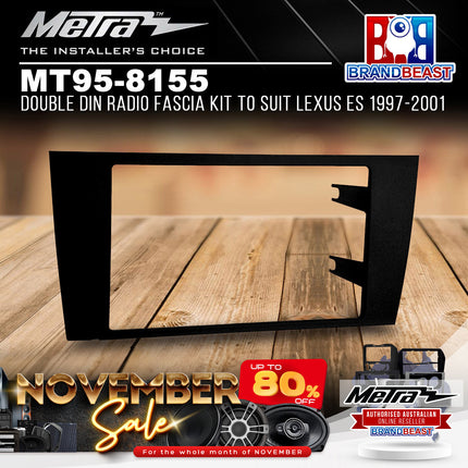 Metra MT95-8155 Double DIN Radio Fascia Kit To Suit Lexus ES 1997-2001