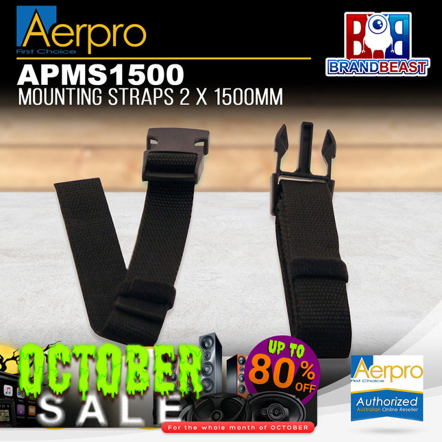 Aerpro APMS1500 1500mm x 24mm Mounting Straps - 2pcs