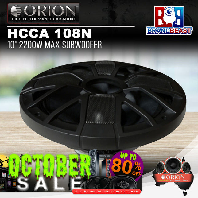 Orion HCCA 108N 10" 2200W Max Subwoofer