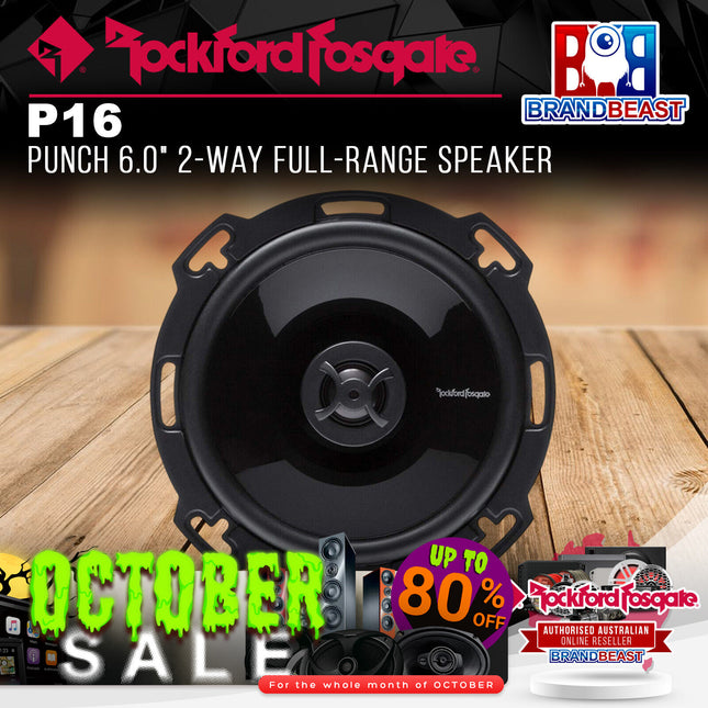 Rockford Fosgate P16 Punch 6.0" 2-Way Full-Range Speaker