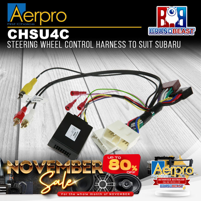 Aerpro CHSU4C Steering Wheel Control Interface Suit Subaru Various Models