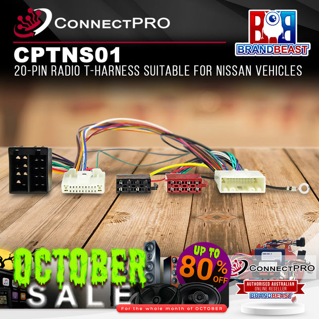 ConnectPRO CPTNS01 20-Pin Radio T-Harness Suitable for Nissan Vehicles