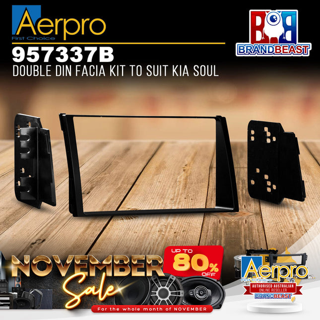 Aerpro 957337B Double DIN Facia Kit to Suit Kia Soul