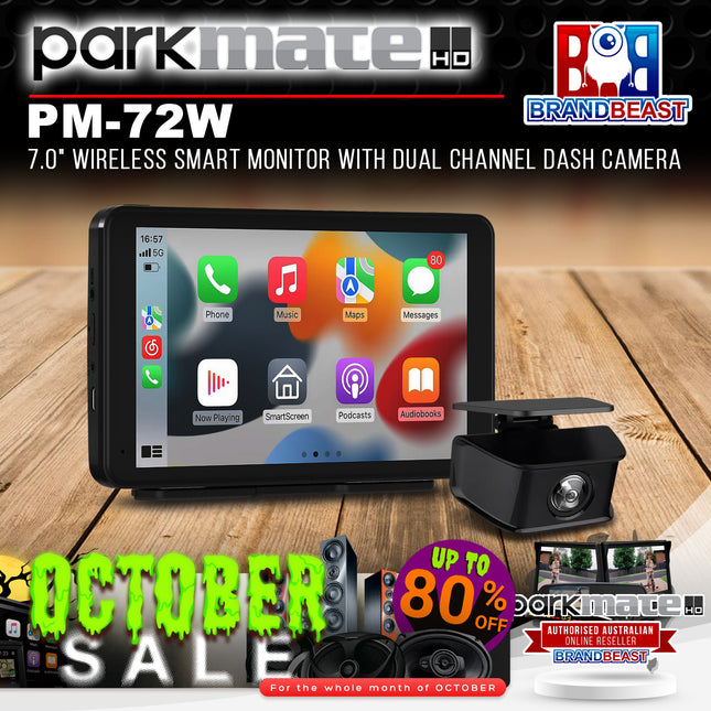 Parkmate PM-72W 7.0" Wireless Smart Monitor with Dual Channel Dash Camera