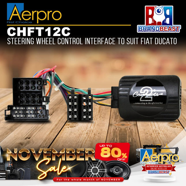 Aerpro CHFT12C Steering Wheel Control to Suit Fiat Ducato 2006 - 2012