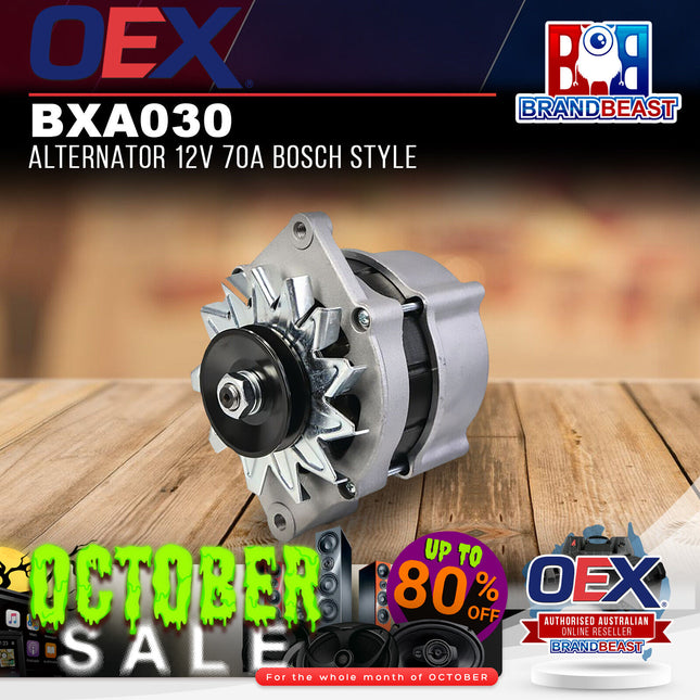 OEX BXA030 Alternator 12V 70A Bosch Style