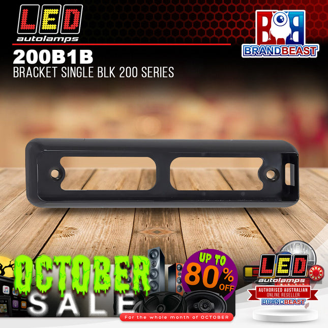 LED Autolamps 200B1B Bracket Single Blk 200 Series