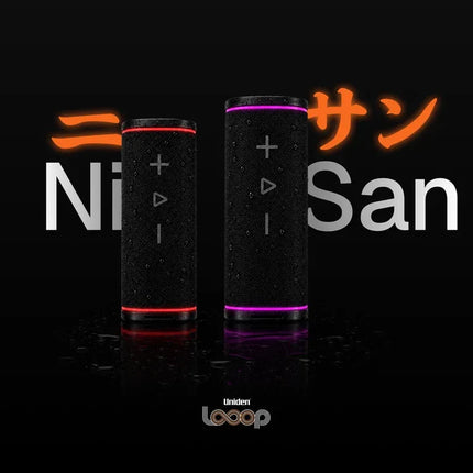 Uniden Looop San 50W Bluetooth Speaker IP67 Power Bank RGB