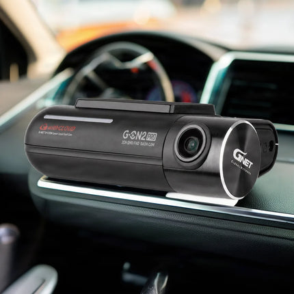 GNET G-ONQ PRO 2CH QHD Dash Cam with Wi-Fi and GPS