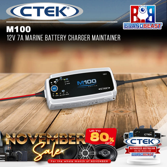 CTEK M100 12V 7A Marine Battery Charger and Maintainer