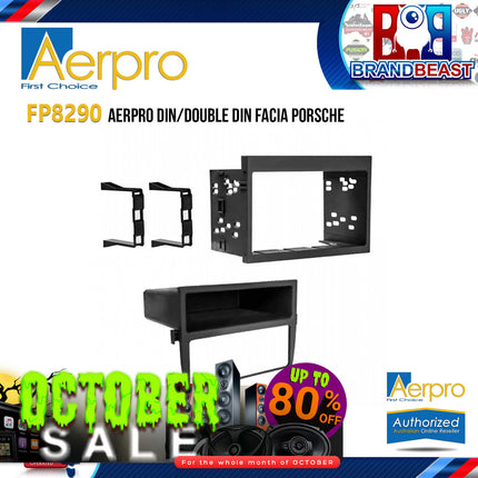 Aerpro FP8290 Single/Double DIN Black Facia Kit Suit Porsche 911/Boxster