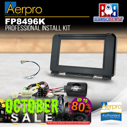 Aerpro FP8496K Double DIN Gloss Black Install Kit Suit Suzuki Jimny 2018 - ON
