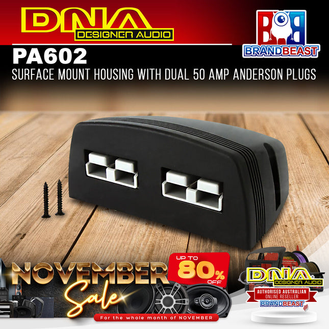 DNA PA602 Surface Mount Housing With Dual 50 Amp Anderson Plugs