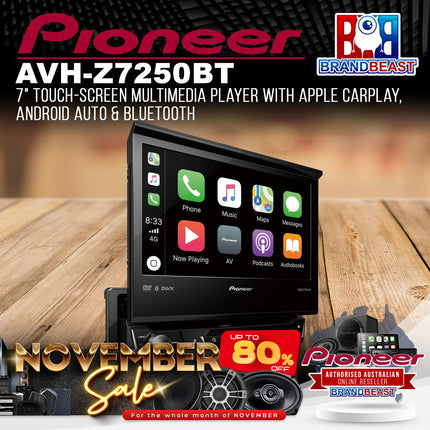 Pioneer AVH-Z7250BT 7" Multimedia Player w/ Apple CarPlay/Android Auto/Bluetooth