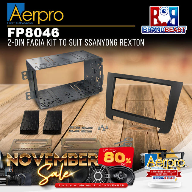Aerpro FP8046 2-DIN Facia Kit to Suit Ssanyong Rexton